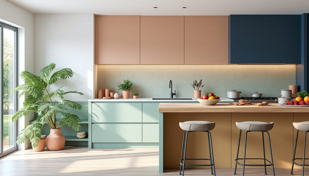 découvrez les tendances des couleurs pour la cuisine en 2025 ! inspirez-vous des palettes audacieuses et des teintes apaisantes qui transformeront votre espace culinaire en un lieu moderne et accueillant. du chic intemporel aux nuances innovantes, trouvez la couleur idéale pour votre cuisine.