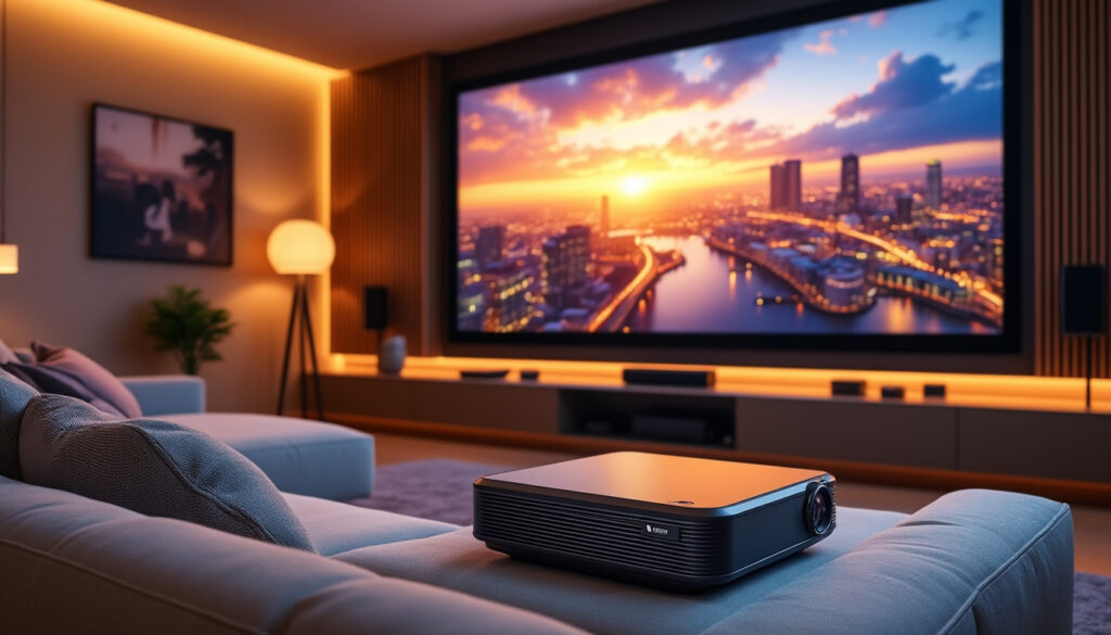 découvrez le meilleur projecteur led sans fil rechargeable pour vivre une expérience audiovisuelle immersive. profitez d'images éclatantes et d'un son de qualité, tout en bénéficiant de la liberté de la connectivité sans fil et de l'autonomie d'une batterie rechargeable. parfait pour vos soirées cinéma, vos présentations ou vos événements en plein air.