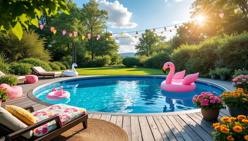 découvrez des idées créatives et originales pour embellir votre piscine hors sol. transformez votre espace extérieur en un véritable oasis de détente avec des décorations pratiques, des éclairages enchanteurs et des aménagements tendance qui sauront ravir vos invités et faire de vos journées d'été un moment inoubliable.